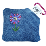 LG Square Dri Pawz - Recycled Vintage Denim w/Custom Embroidery
