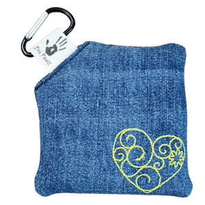 LG Square Dri Pawz - Recycled Vintage Denim w/Custom Embroidery