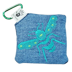 LG Square Dri Pawz - Recycled Vintage Denim w/Custom Embroidery