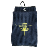 Tri-fold Waffle Towel with Carabiner and Custom Embroidery